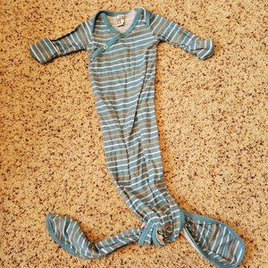 Copper pearl knotted gown pajamas newborn